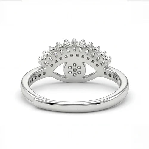 Divine Protection Evil Eye Silver Ring Silvish