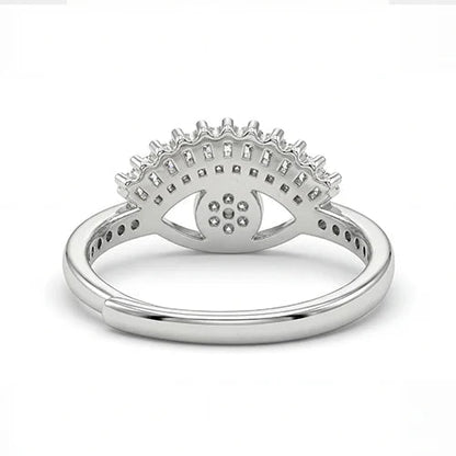 Divine Protection Evil Eye Silver Ring Silvish