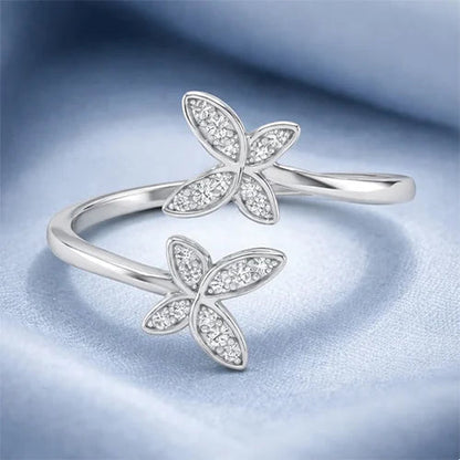 925 Sterling Silver Butterfly Dream Ring Silvish