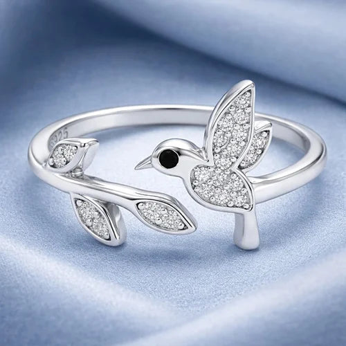 925 Sterling Silver Lucky Birdie Ring Silvish