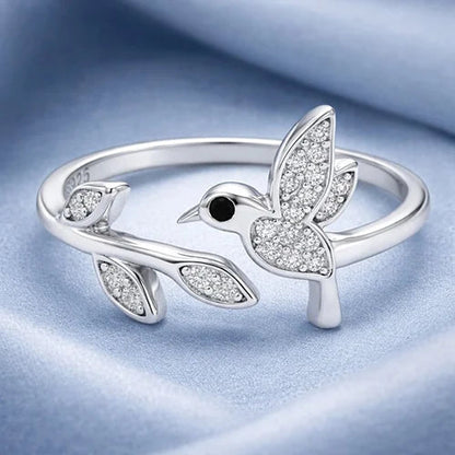 925 Sterling Silver Lucky Birdie Ring Silvish