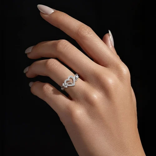 925 Sterling Silver Forever Heart Ring
