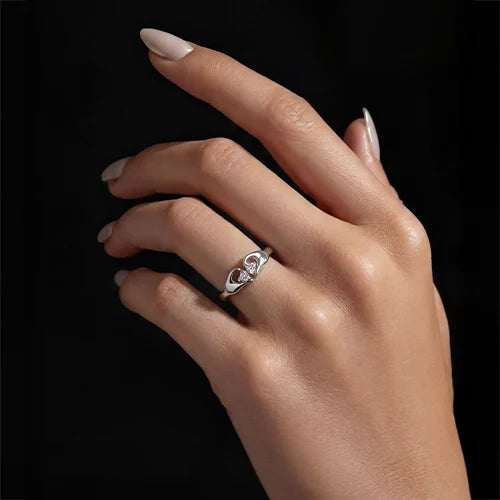 925 Sterling Silver Heart Promise Ring
