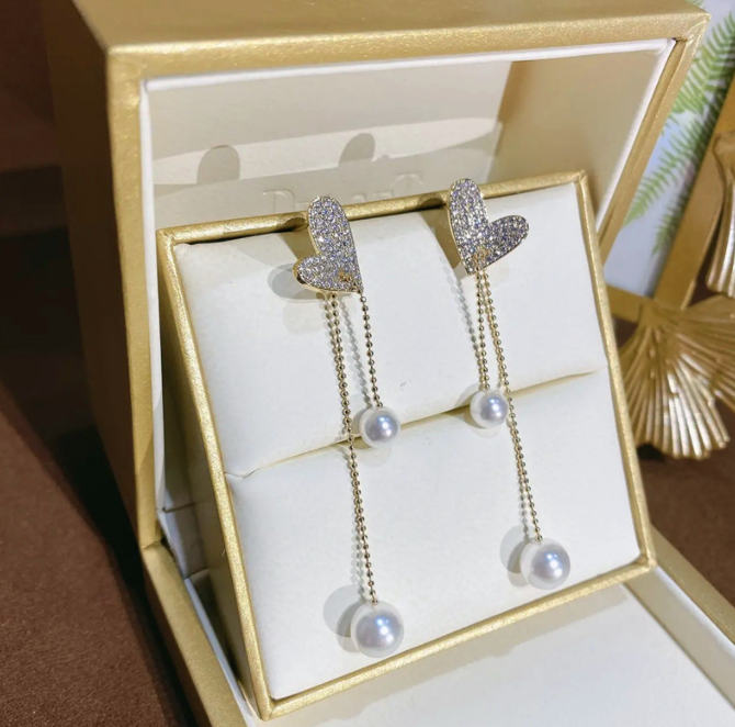 Butterfly Pearl Drop Earrings Hunan Haoyi Gift Co., Ltd.
