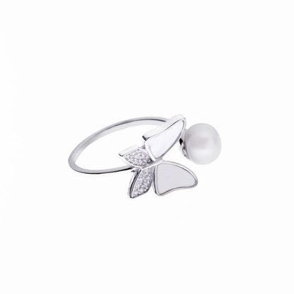 Silver Pearl Enchantment Ring