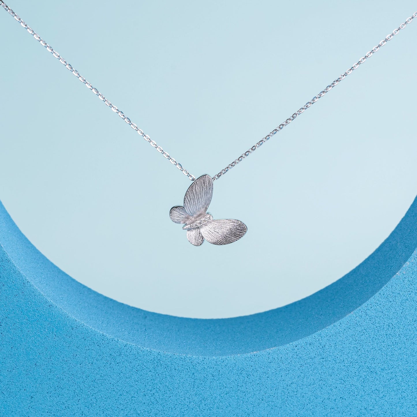 Silver Wings of Grace Pendant