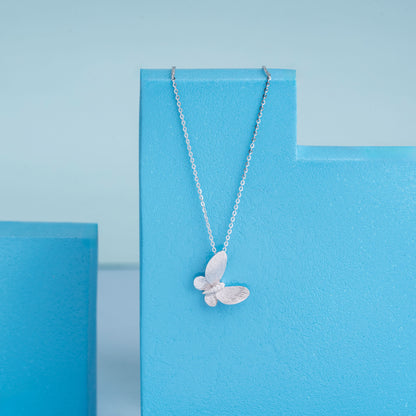 Silver Wings of Grace Pendant