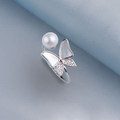 Silver Pearl Enchantment Ring
