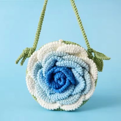 Handmade Crochet Rose Coin Purse/Bag charm
