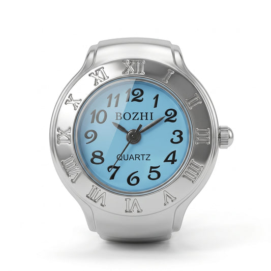 Blue Aura Ring Watch Silvish