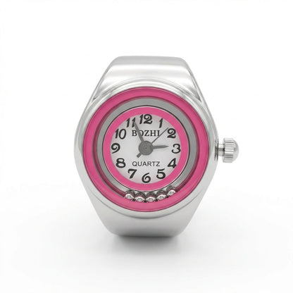 Bubblegum Dial Ring Watch Silvish