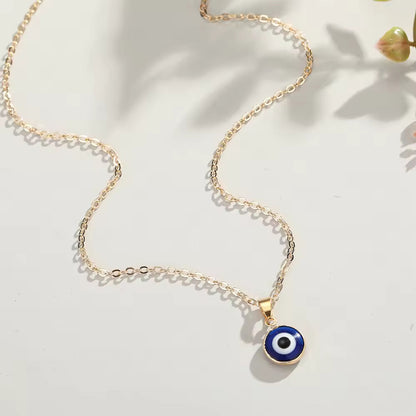 Gold Plated Turkish Evil Eye Necklace for Women Yiwu Jinyuan Jewelry Factory