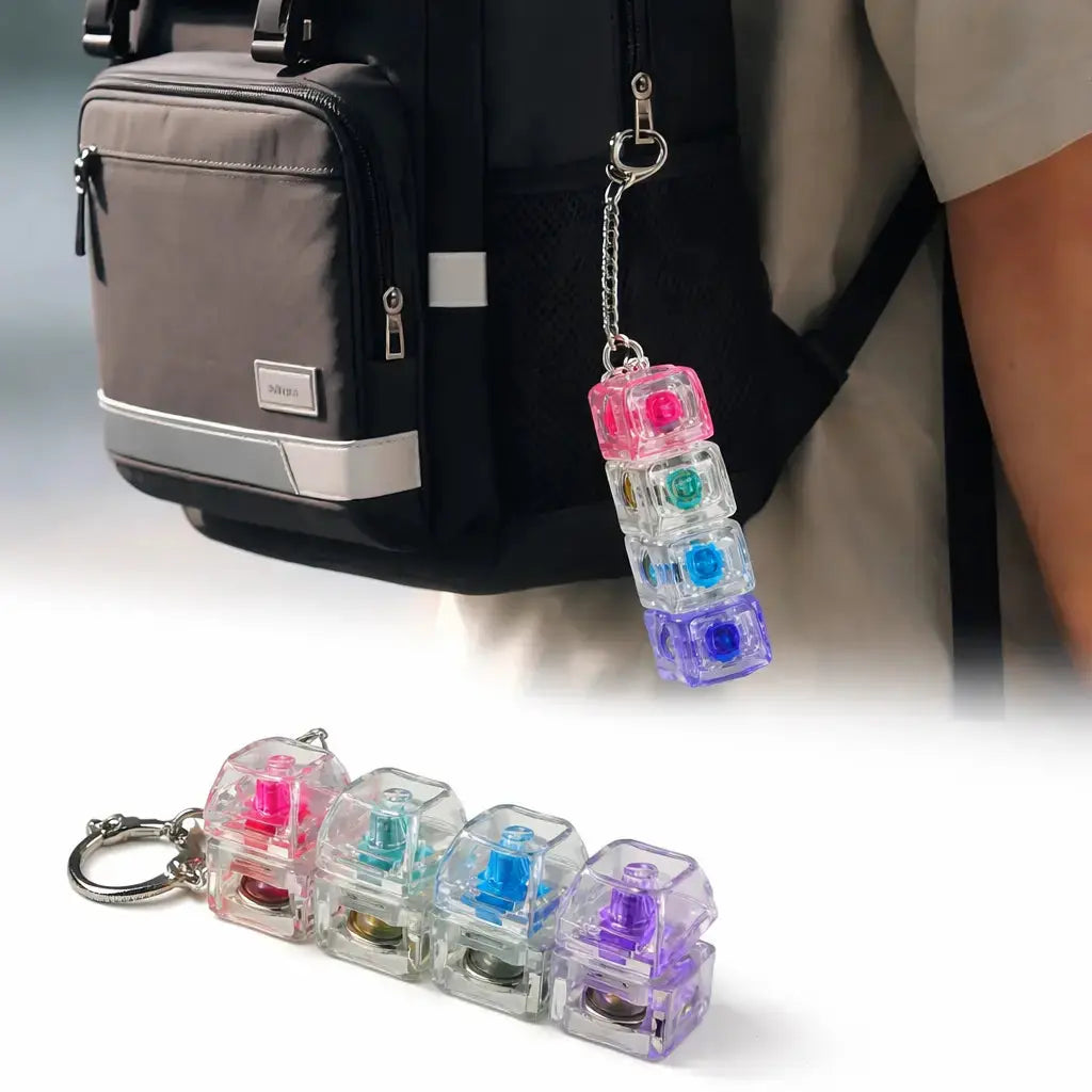 Stress Relief Keyboard Keychain Fidget SWARVOSKI