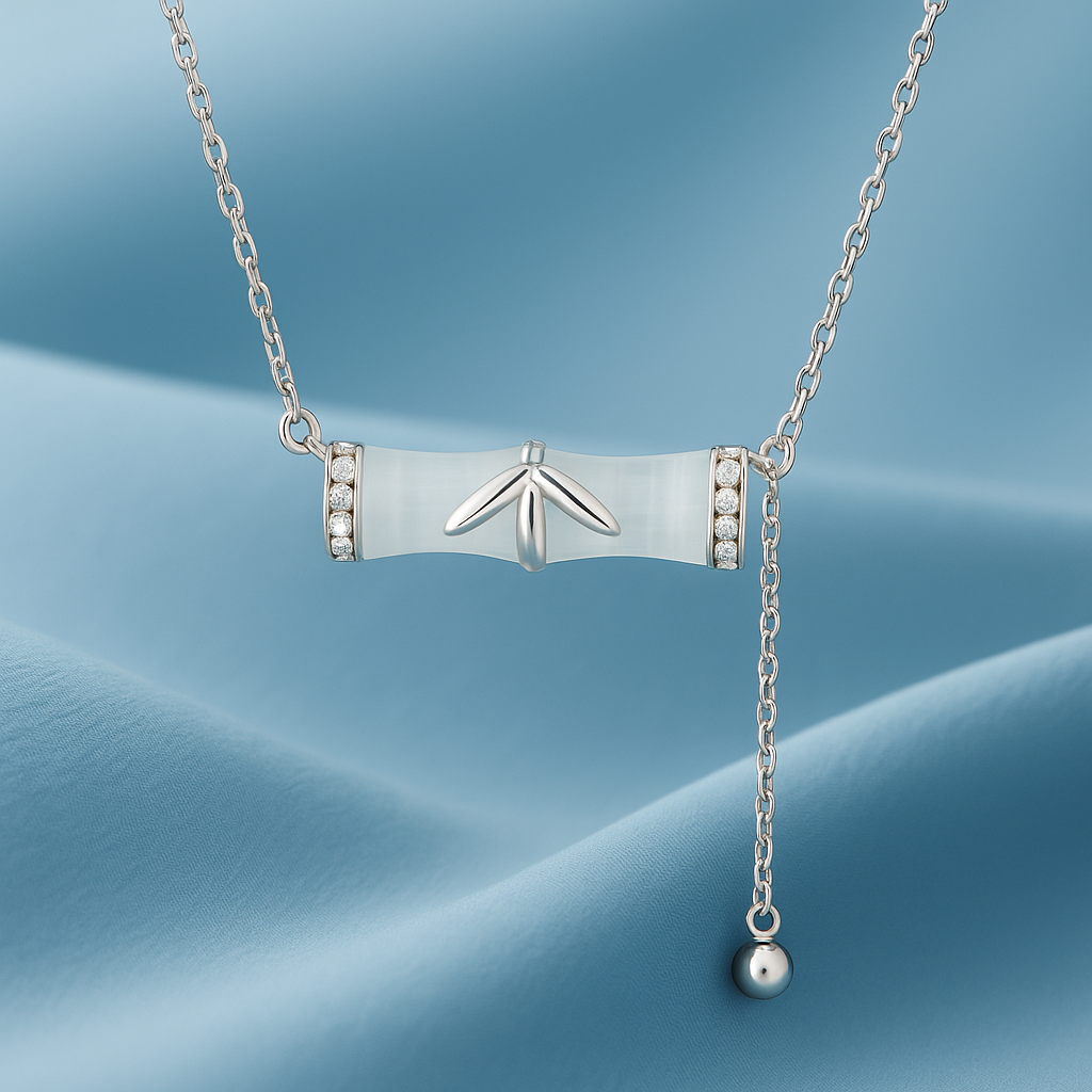 Silver White Whisper Pendant