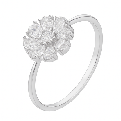 Silver Bloom Enchant Ring