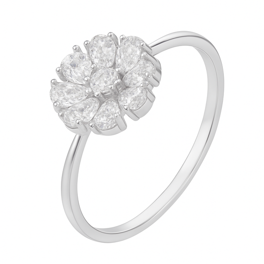 Silver Bloom Enchant Ring