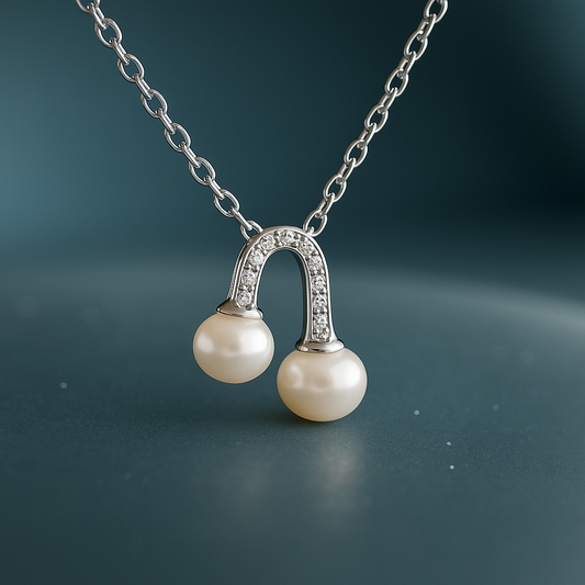 Silver Melody Pearl Pendant