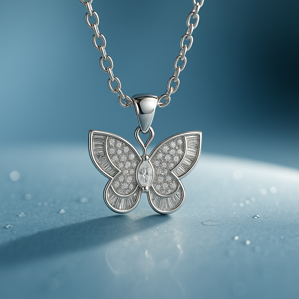 Silver Aurelia Wings Pendant