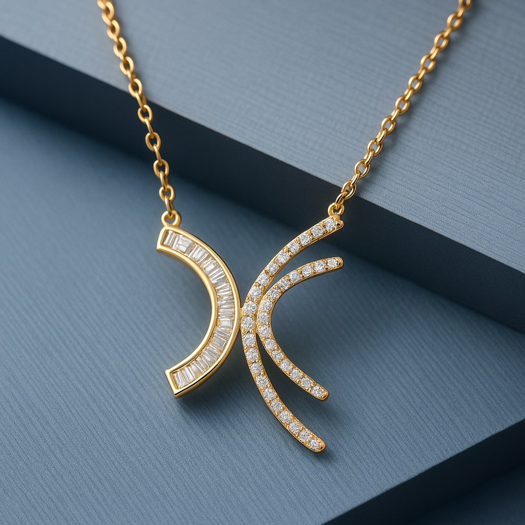 Gold Plated Beauty of Curves Pendant