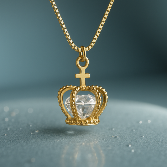 Gold Plated You are my Queen Pendant