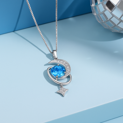 Celestial Blue Topaz Pendant