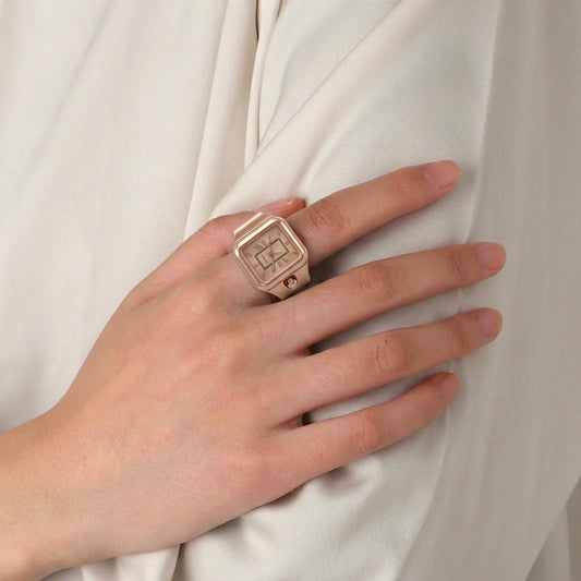 Chrome Pop Ring Watch Silvish