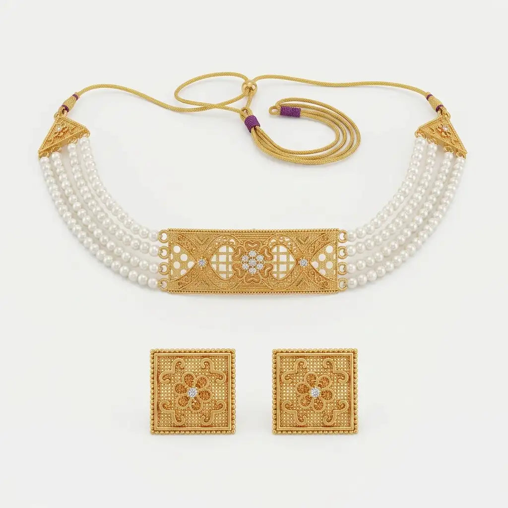 Dilruba Necklace Set k jewellers