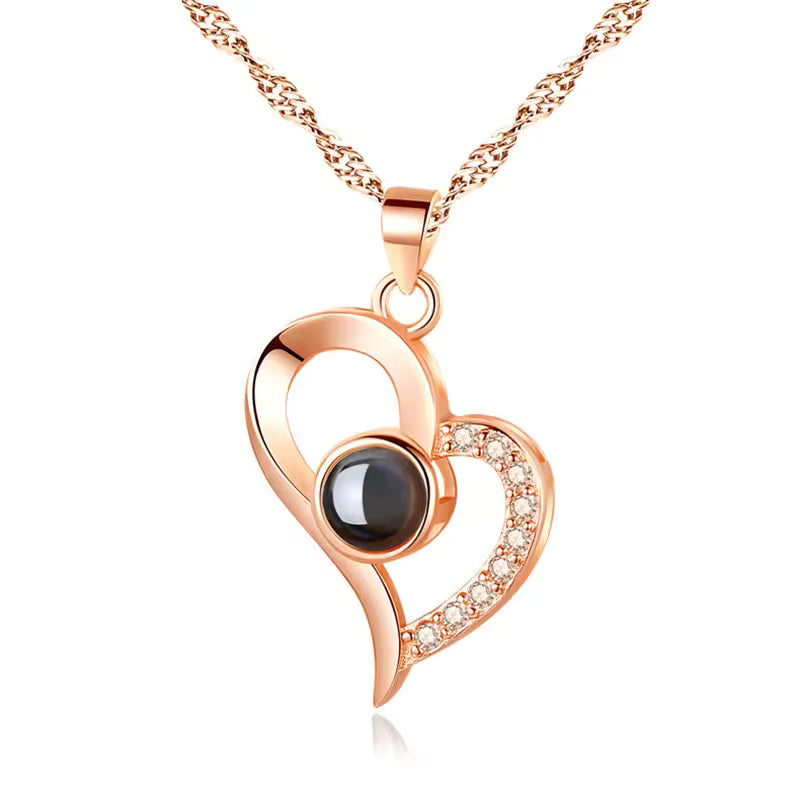 “I Love You” 100 Languages Projection Necklace Yiwu Jinyuan Jewelry Factory