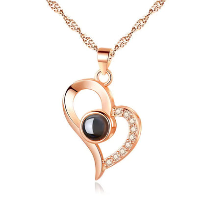 “I Love You” 100 Languages Projection Necklace Yiwu Jinyuan Jewelry Factory