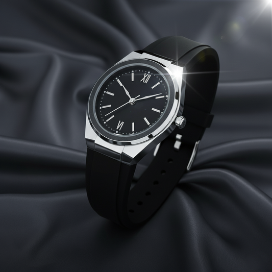 Veloura Black Women Watch Silvish