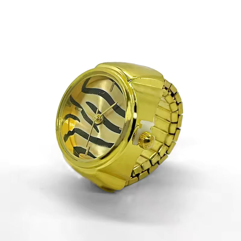 Golden Safari Ring Watch Silvish