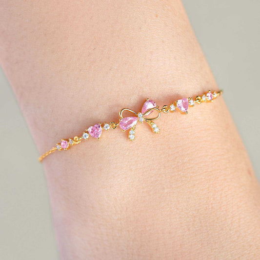 Dainty Pink Bow Bracelet Yiwu Gt Commodity Factory