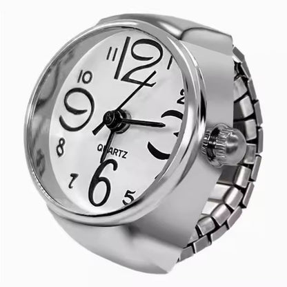 Retro Dial Ring Watch Silvish