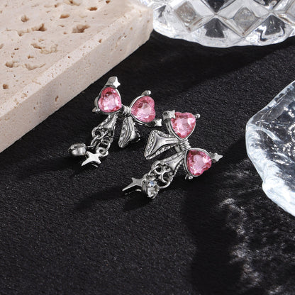 Bow Earrings and Necklace Set