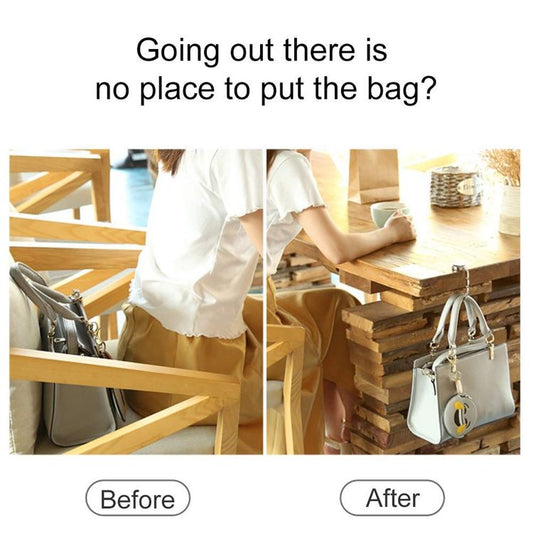 Bling Glitter Dual Color Pink Flower Purse Hook