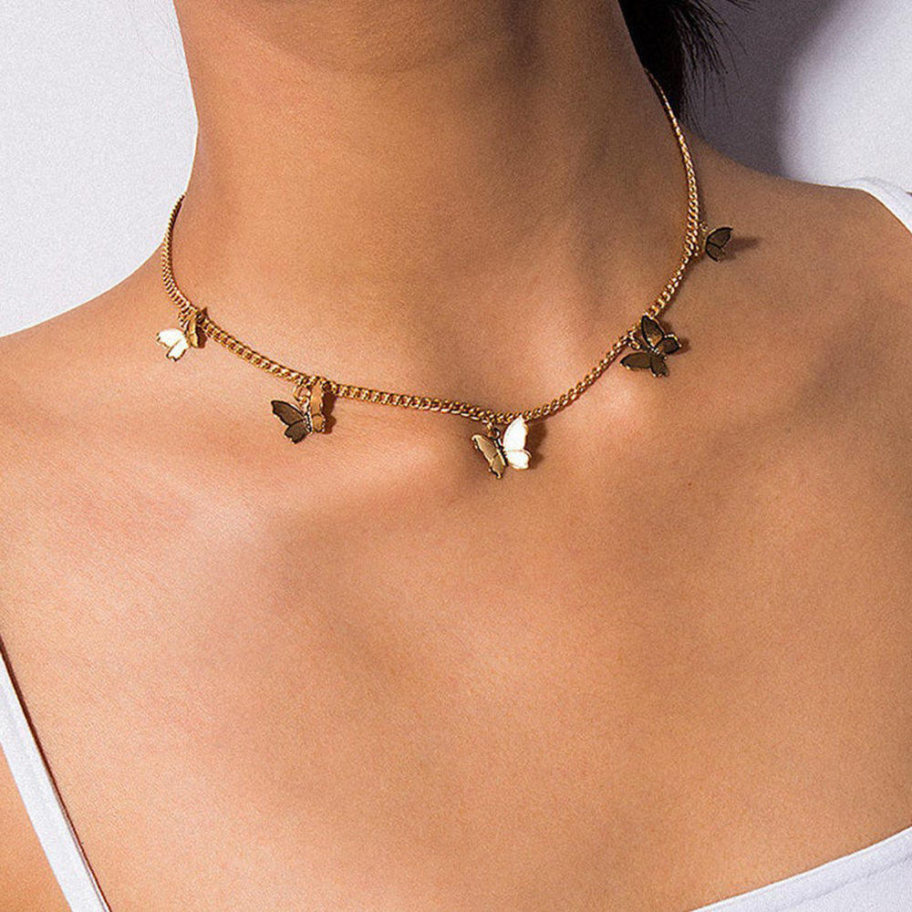 Butterfly Gold Chain Necklace