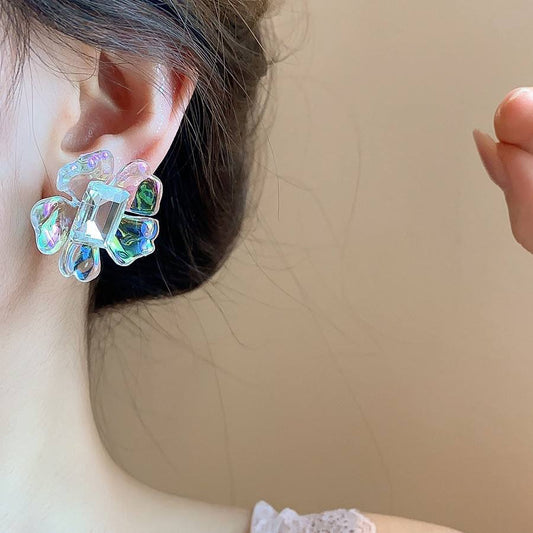 Pearl Blossom Party Stud Earrings