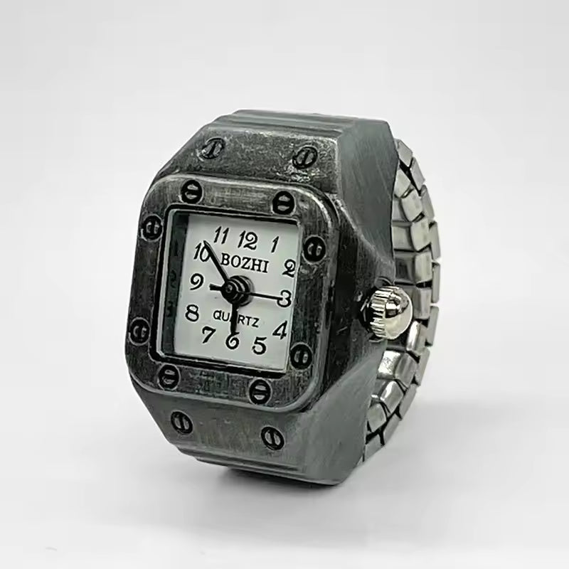Phantom Dial Ring Watch Silvish