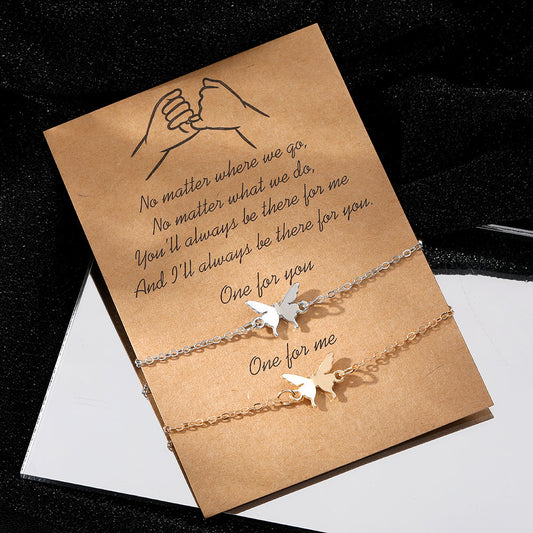 Butterfly Gold & Silver Bracelet Set