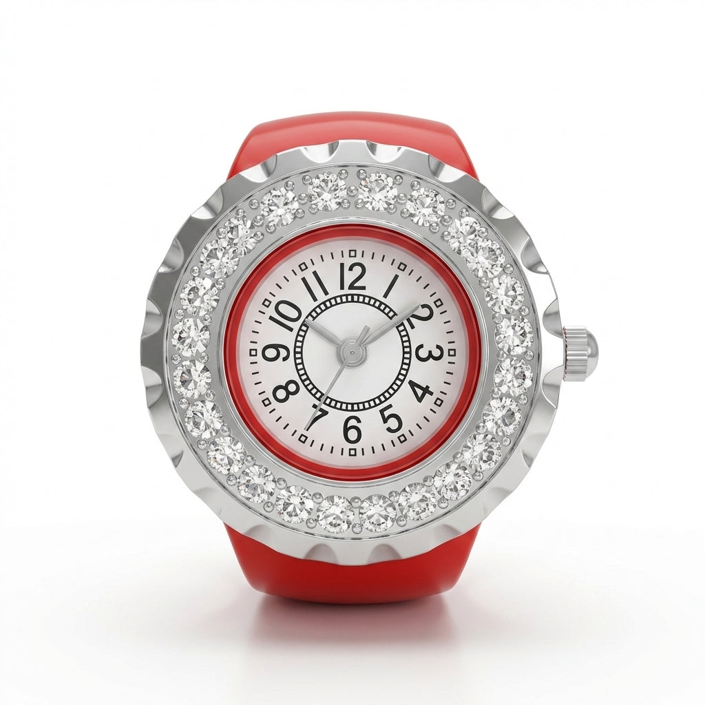 Hot Cherry Ring Watch Silvish