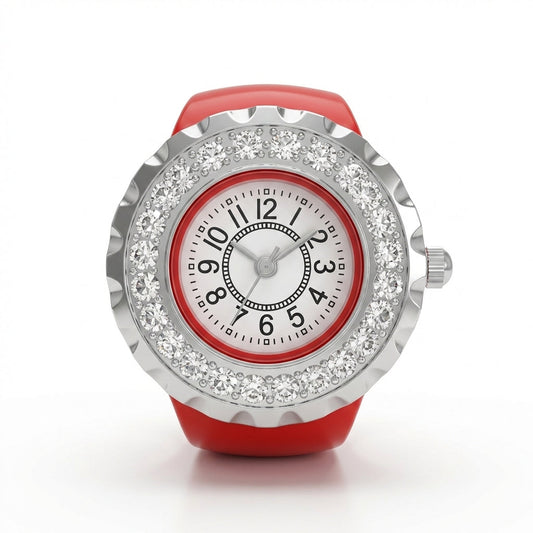 Hot Cherry Ring Watch Silvish