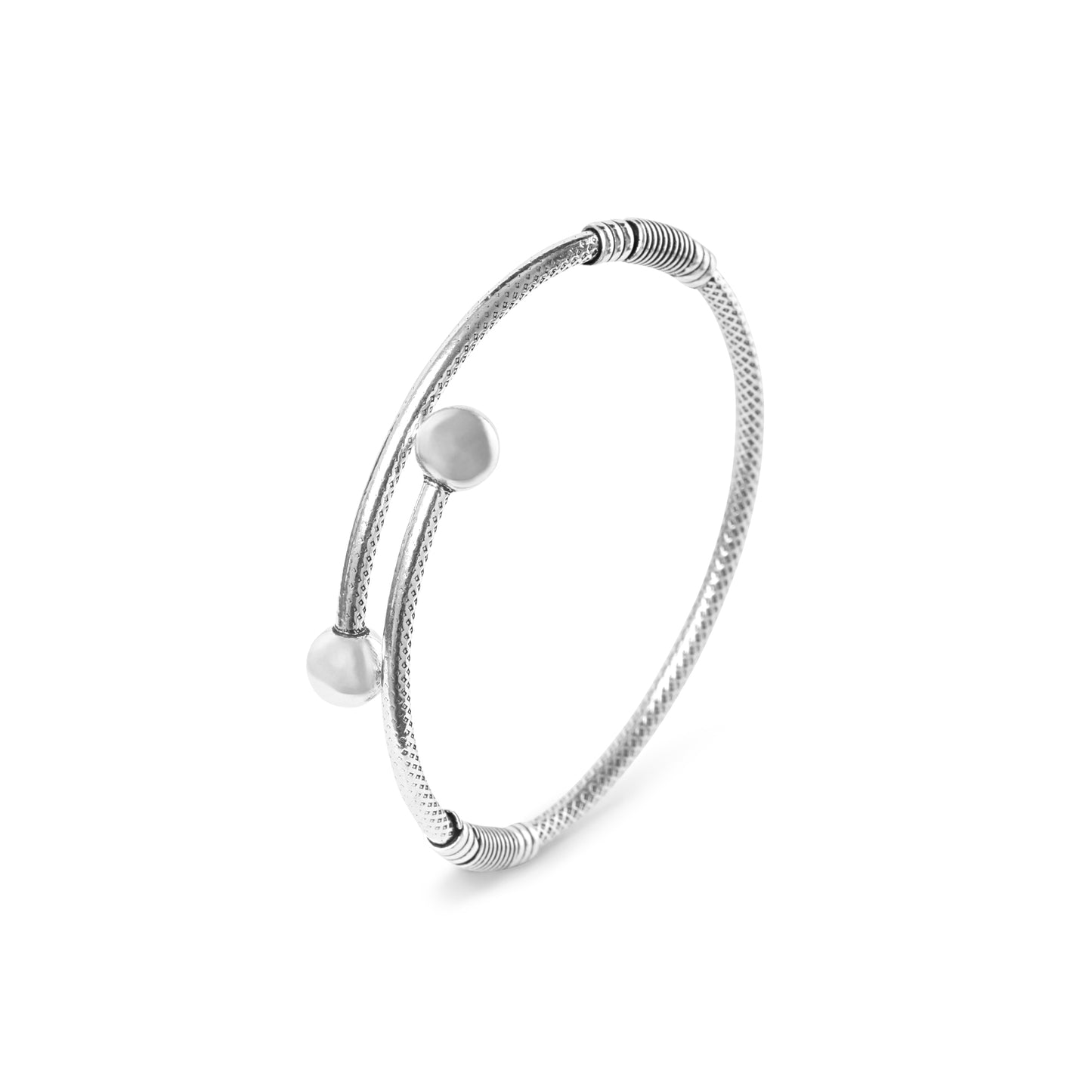 'Versa Wrist' Oxidised Silver Bangle