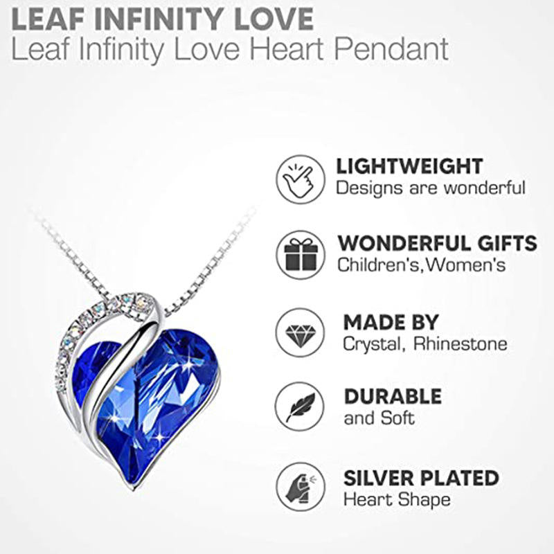 Leaf Infinity Love Necklace for Women Yiwu Welwish Jewelry Co., Ltd
