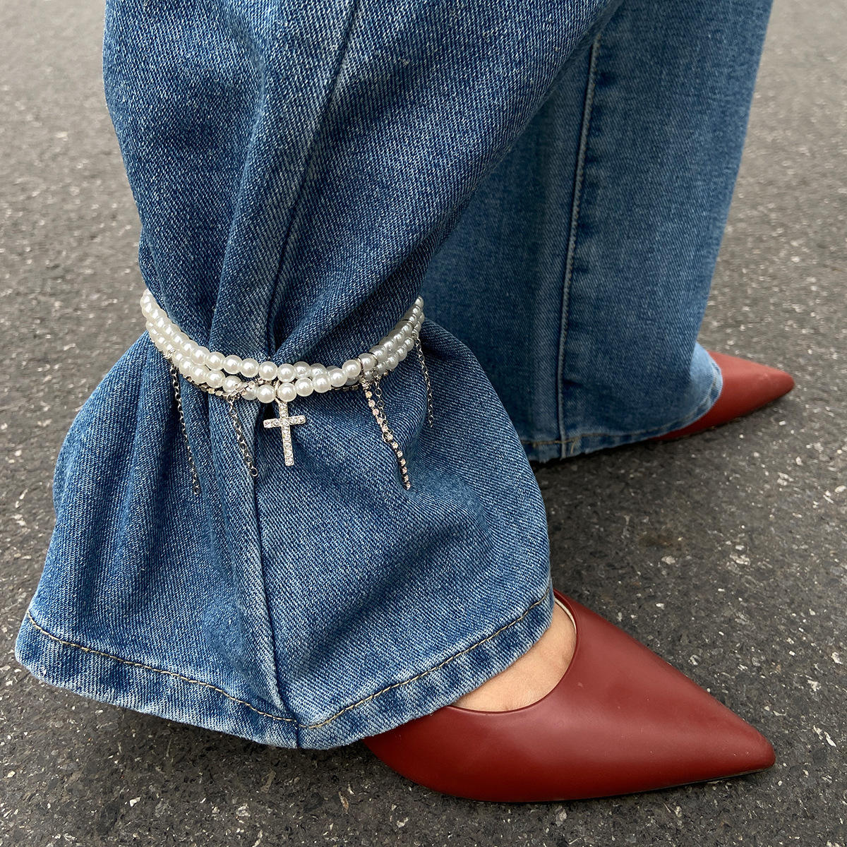 Cross Charm Trouser & Body Chain for Women Yiwu Jinyuan Jewelry Factory