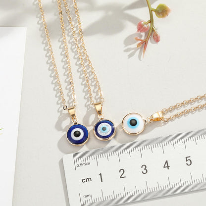 Gold Plated Turkish Evil Eye Necklace for Women Yiwu Jinyuan Jewelry Factory