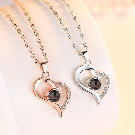 “I Love You” 100 Languages Projection Necklace Yiwu Jinyuan Jewelry Factory