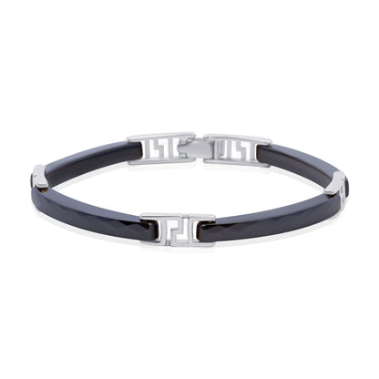 'Titan's Edge' Silver Men Bracelet