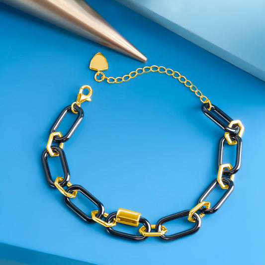 'Auric Wrap' Gold Plated Men Bracelet