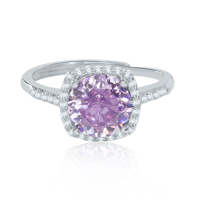 'Royal Violet' Silver Ring