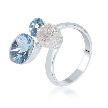 Silver Blue Lagoon Ring